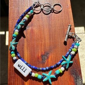 Will/Time Inspirational beaded bracelet